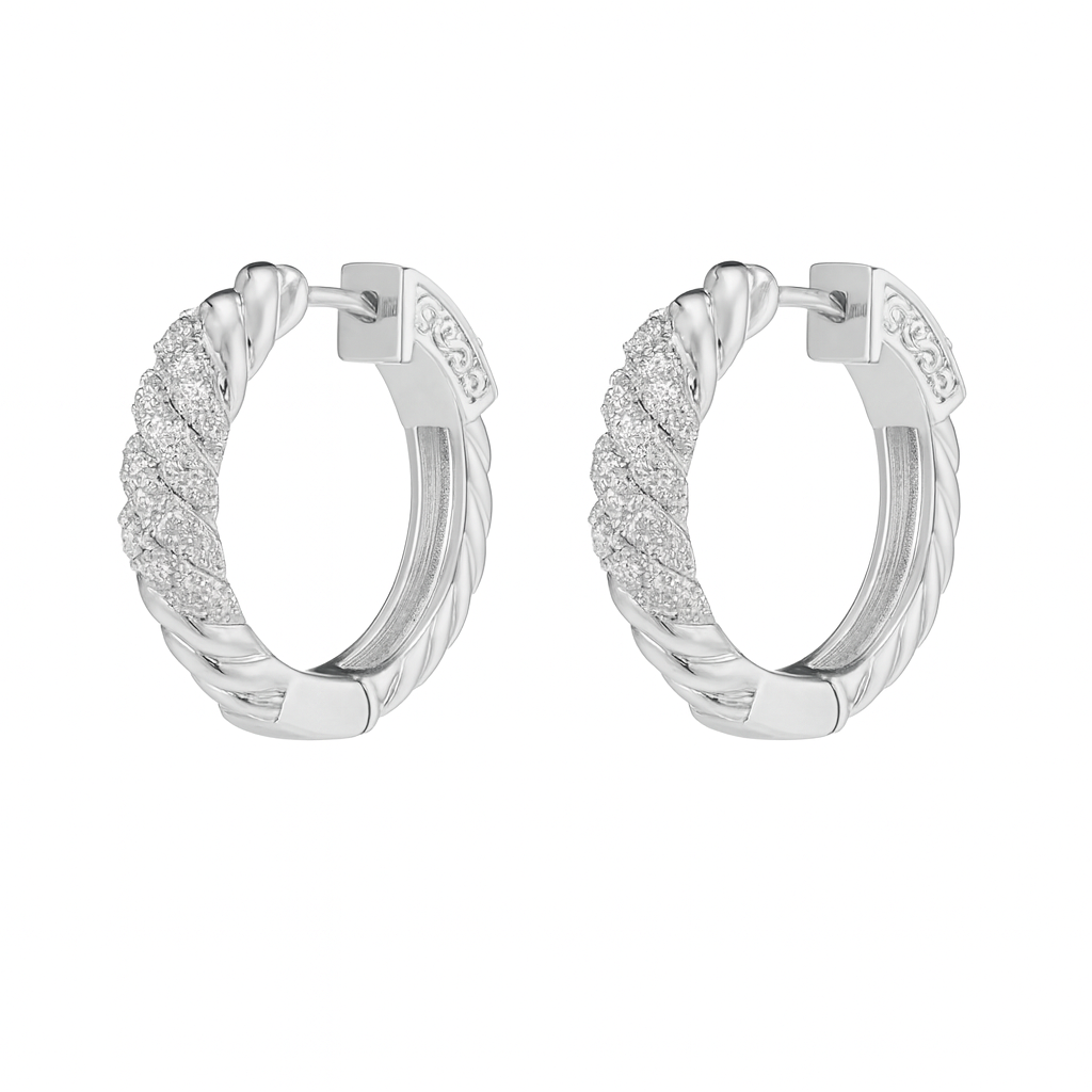 Cz Huggies earrings