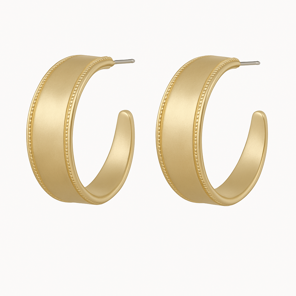 31 mm Diameter Hoop Earrings
