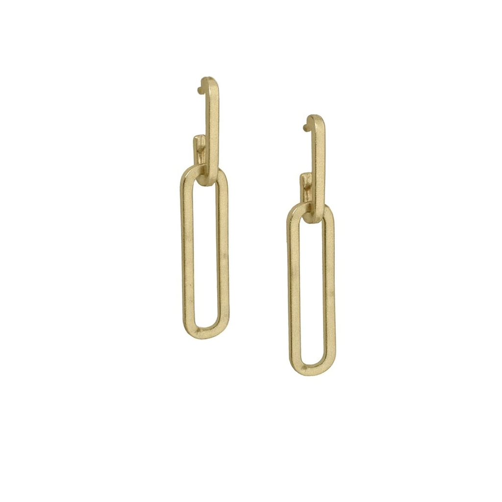 Paper clip earrings