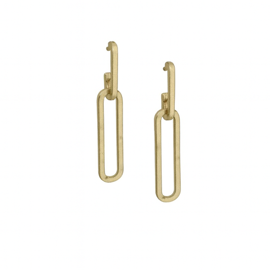 Paper clip earrings