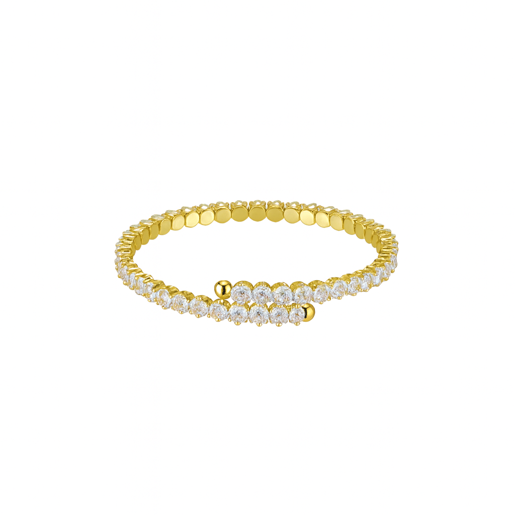Cz flex cuff bangle