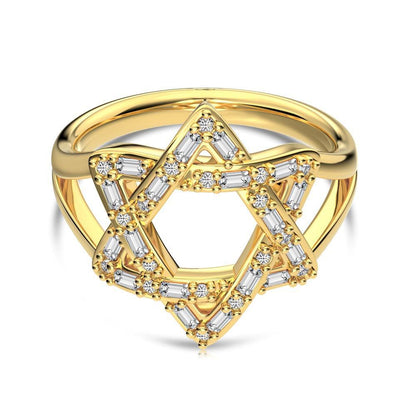 Sterling Silver Star of David Ring
